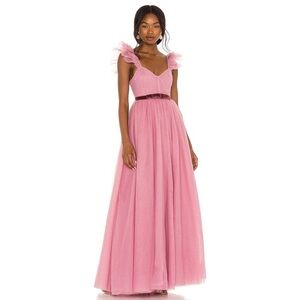 LoveShackFancy Macron Pink Tulle Gown - NWT